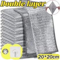 These Metal Mesh Microfiber Cloths