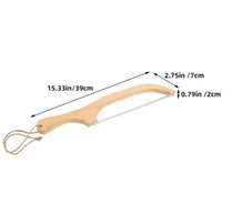 Premium Wooden Bread Knife for Homemade Delights