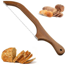 Premium Wooden Bread Knife for Homemade Delights