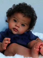 Reborn Baby Doll Black Baby Doll Soft Body And Curly Hair
